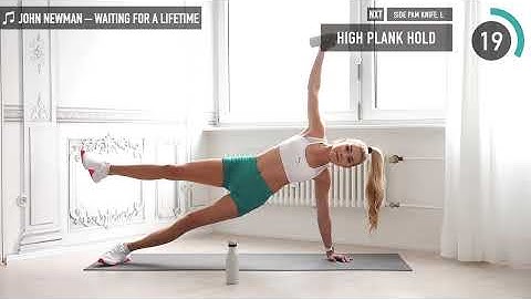 10 MIN STRONG WAIST - for ab lines & a strong side belly / with Bottles or Weights I Pamela Reif