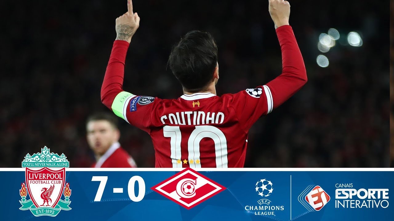 Melhores Momentos – Liverpool 7 x 0 Spartak – Champions League (06/12/2017)