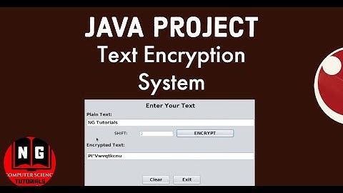 Java Project | Text Encryptor | Java Project to Encrypt the Text