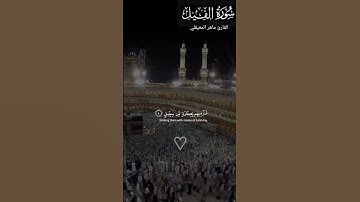 تلاوه خاشعة #هادئة # سورة الفيل بصوت #الشيخ ماهر المعيقلي  #اكتب شيء تؤجر عليه #قران_كريم