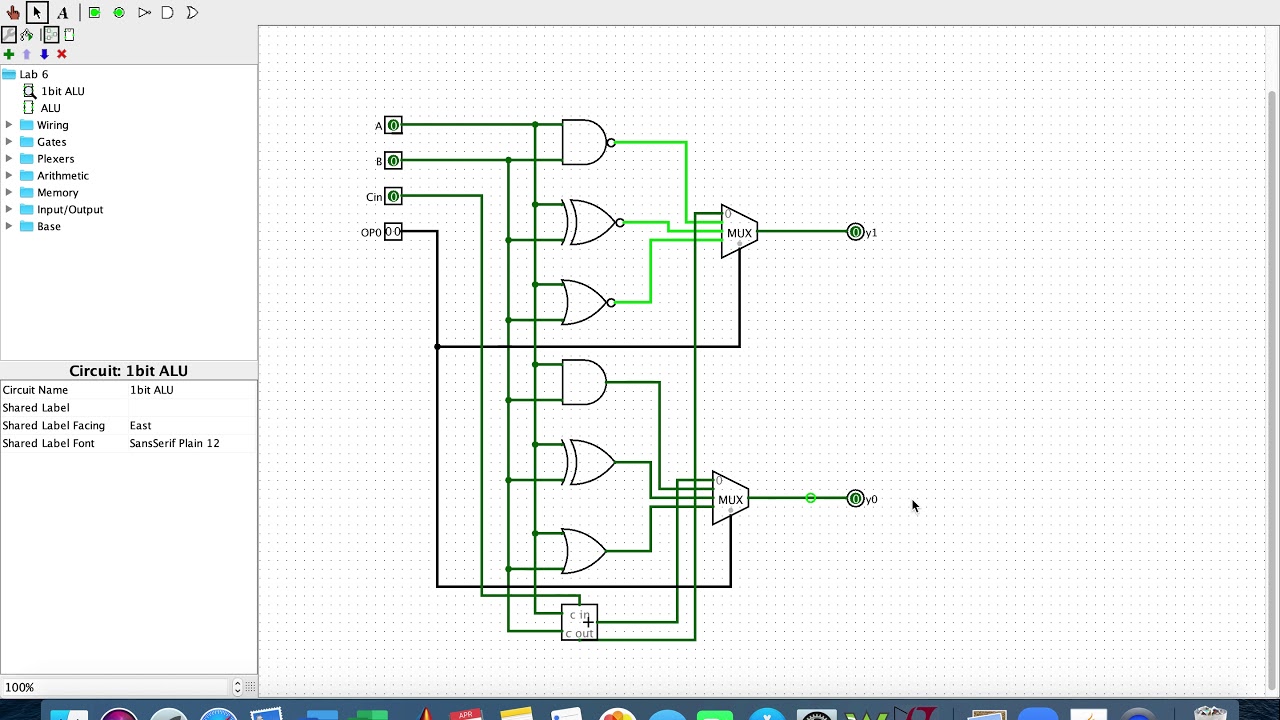 1 bit ALU Implementation - YouTube