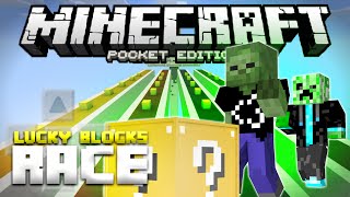 LUCKY BLOCK RACE in MCPE! - Modded Minigame in 0.14.0 - Minecraft PE (Pocket Edition) screenshot 3