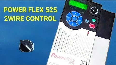 Power flex525 Vfd 2 wire control (in Hindi)