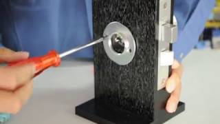 美和ロック,MIWA　HM錠の鍵交換、分解手順