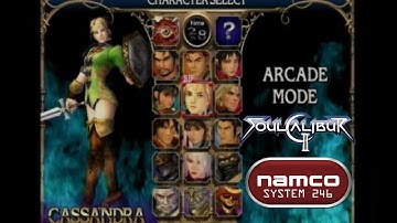 Soul Calibur II Arcade version Namco System 246 Cassandra Gameplay 4K