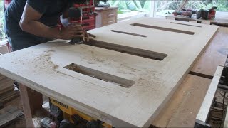 Building a Solid Wood Door | Modern Front Door