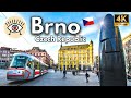 Brno rpublique tchque 4k  walking tour visite  pied soustitre 