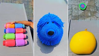 Breaking Gl Bottle & Balloons Drop Throwing Bottles Down Crushing Crunchy & Soft Things