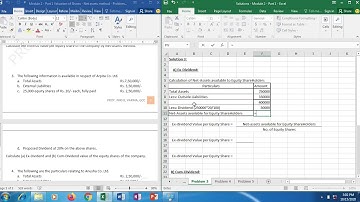 Class 17   Corporate Accounting I   Valuation of Shares   Net Assets Method   Problem