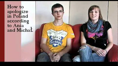 How to apologize in Poland according to Ania and Michal (no subs)