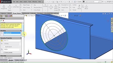 SOLIDWORKS - Sheet Metal Vent