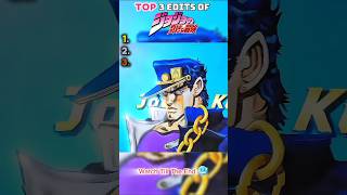 Ranking the Best Edits of Jojo's Bizzare Adventures🔥#jojo #anime  #shorts #viral