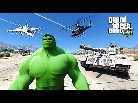 GTA 5 MODS - HULK VS MILITARY - GTA 5 Mod Gameplay