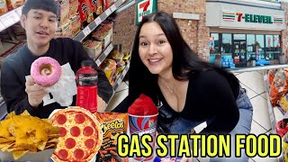 Eating ONLY GAS STATION Food For 24 Hours!!! 🤢🤢🤢