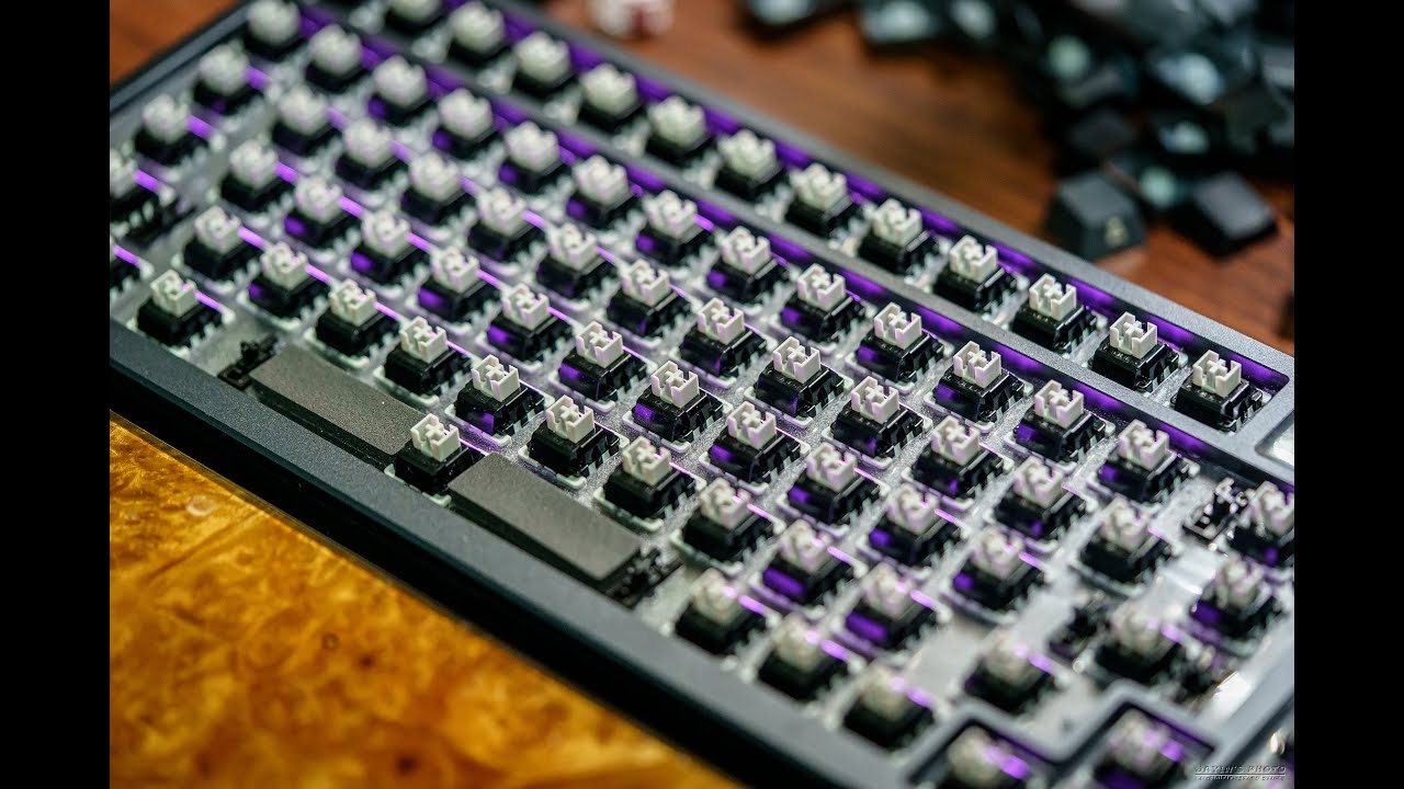 ASUS AZOTH Modded with 炸蝦粒 8-Pieces | PC Plate | LEOBOG Graywood v4 (灰木軸v4) - Typing Sounds