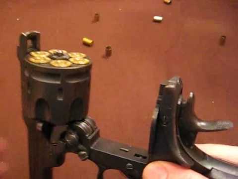 Unloading 1917 Webley Mark VI .455 and reloading with Prideaux speed loader.