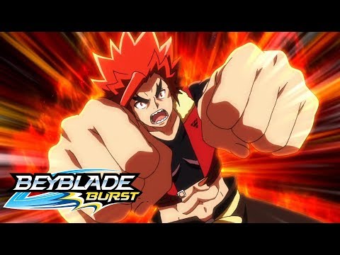 BEYBLADE BURST Episode 33: Mega Flames! Dual Sabers!