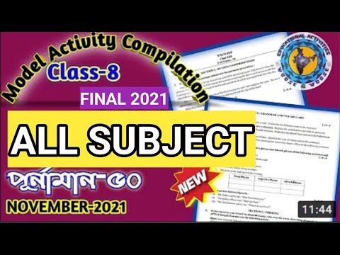 ALL SUBJECT CLASS 8 FINAL ACTIVITY TASK 2021 | #Yah ! RESEARCH