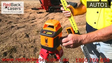 The AUTO1 an Easy to Use Auto Levelling Rotating Laser and Receiver