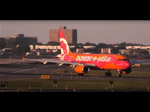 LaGuardia Airport NYC LIVE + ATC /Rwy4/Golden Hour/City Sunset 9-20-25 @1pm