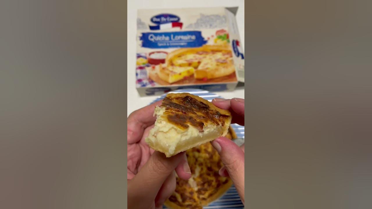 LIDL DUC DE COEUR QUICHE LORRAINE BACON & EMMENTAL CHEESE FRENCH PASTRY  TASTE TEST ASMR MUKBANG - YouTube