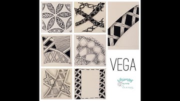 Vega  (Zentangle® Pattern) drawn by Kelly Barone, CZT