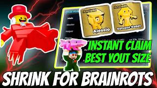 Shrink For Brainrots Script 2026 Auto Equip Best, Auto Collect Upgrade