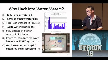 DEFCON 19: Vulnerabilities of Wireless Water Meter Networks (w speaker)