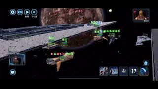 SWGOH 6 star Executor better than 7 star Executor (mirror match) get #1 in ship arena