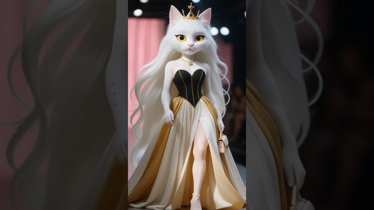 Poor cat became a fashion designer 