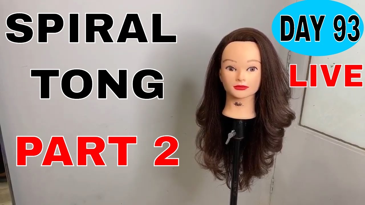 HOW TO DO SPIRAL TONG SETTING LIVE PART 2 DAY 93 - YouTube
