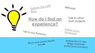 Global Health Program Field Experience Requirement