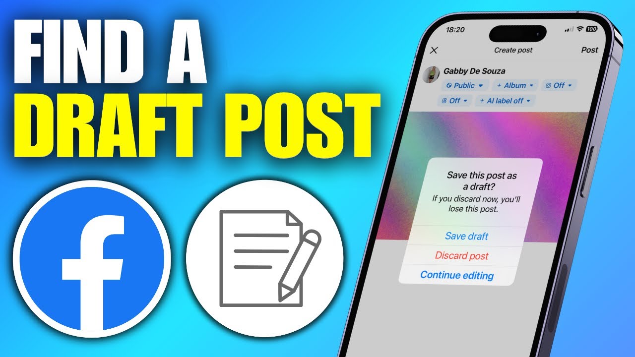 How To Find Draft Post on Facebook (Quick Guide) - YouTube