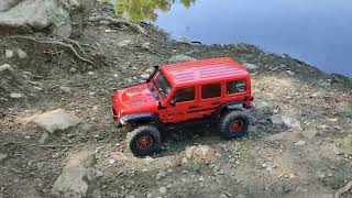 axial scx 10 iii rc crawler 1:10 scale, part 2 lake oraiokastro greece.