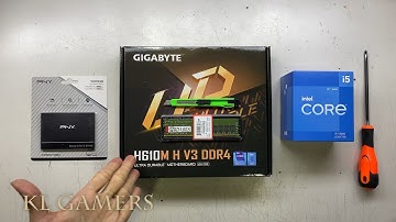 intel Core i5 12400 GIGABYTE H610M H V3 DDR4 PNY SSD Office Desktop PC Build
