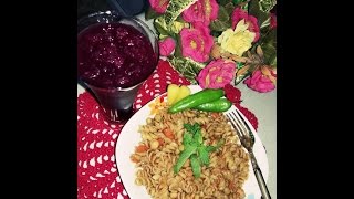 مقبلات المعكرونه المقدمه في المطاعم /Pasta salad served in restaurants