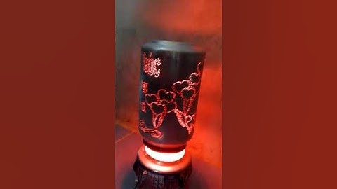 Đèn ngủ bằng lon bia tự xoay