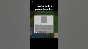 how to build a player launcher #minecraft #bedrock #tutorial