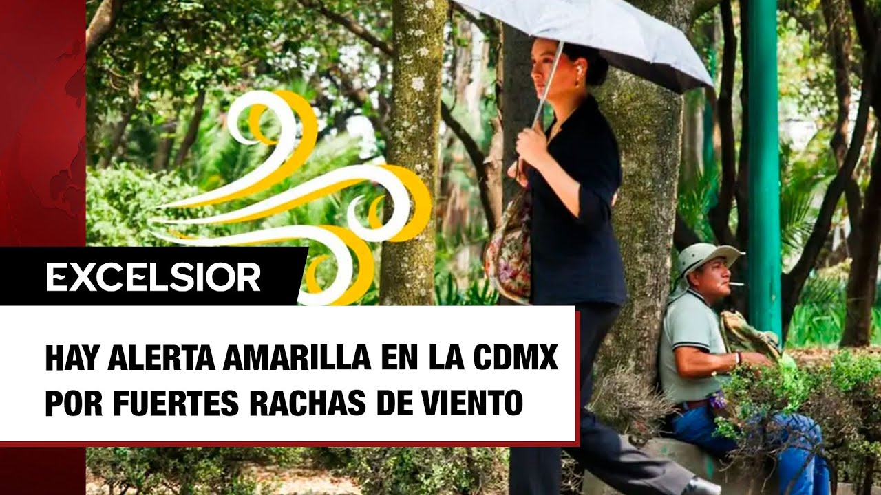 Hay ALERTA amarilla en la CDMX por fuertes rachas de viento - YouTube