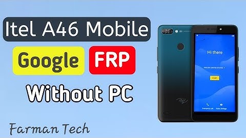 iTel A46 VERIFY GOOGLE ACCOUNT UNLOCK - iTel A46 FRP BYPASS REMOVE