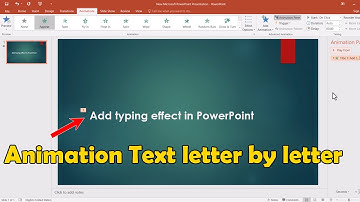 Powerpoint text animation letter by letter