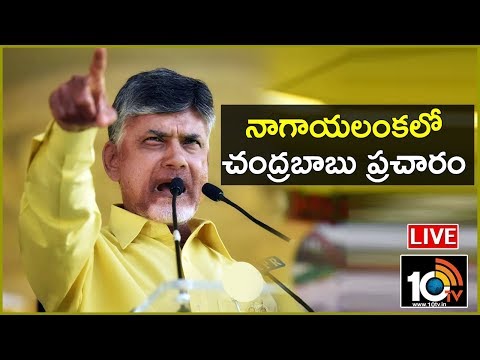 Chandrababu Naidu LIVE : TDP Public Meeting in Nagayalanka | AP Elections 2019 | 10TV News
