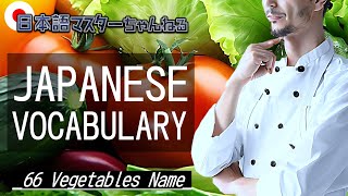 画像で簡単マスター【野菜の種類】　日本語マスターちゃんねる Easy Learning Japanese Language With Images  [ 66 Vegetables Name ]