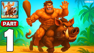 Stone Age Survival Tribal Game Gameplay Walkthrough Part 1 – Build Your Village (Android, iOS)