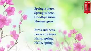 Песня про весну для начальных классов на английском языке. SPRING IS HERE
