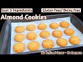 3 Ingredients Almond Flour Cookies | Gluten Free, Dairy Free, No Sugar, No Refined Flour Cookies
