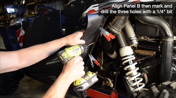 Polaris RZR XP Fender Flare Extension Install  62004 by PowerMadd