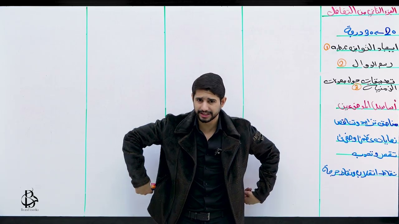  نهايات العظمى والصغرى جزء الثاني من الفصل الثالث التفاضل رياضيات سادس علمي مع محمد القيصري 