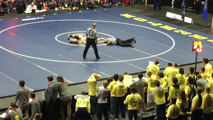 Westland John Glenn wrestler Hayden Rhoades pins H...