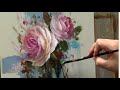 White Rose Acrylic Alla Prima Techniques
